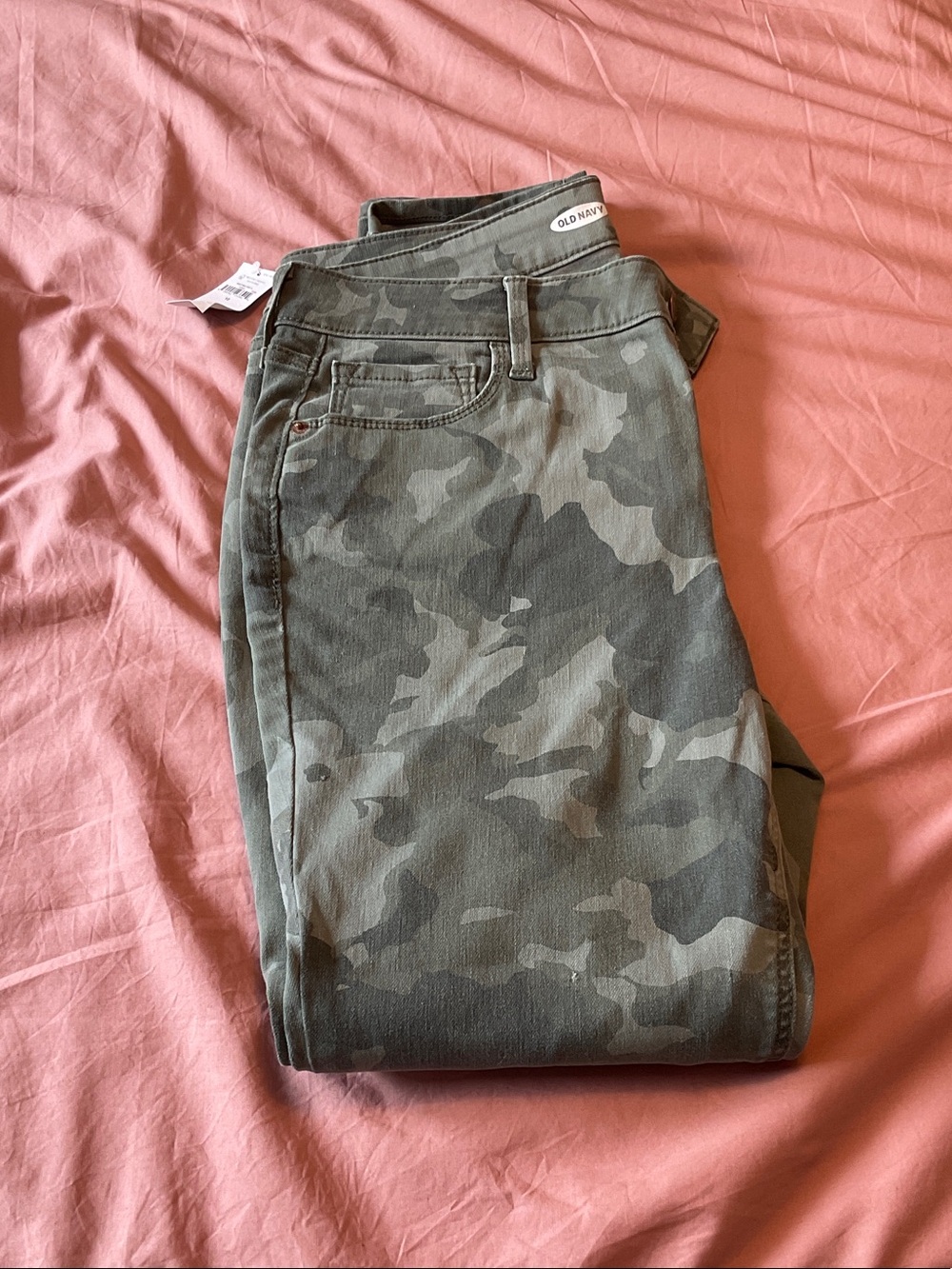 Old Navy Green Camo Rockstar  Super Skinny Jeans